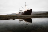 Brown and White Ship on Lake