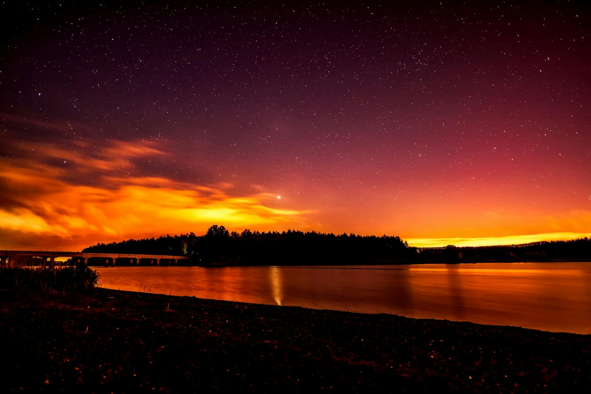 Shoreline during Golden Hour