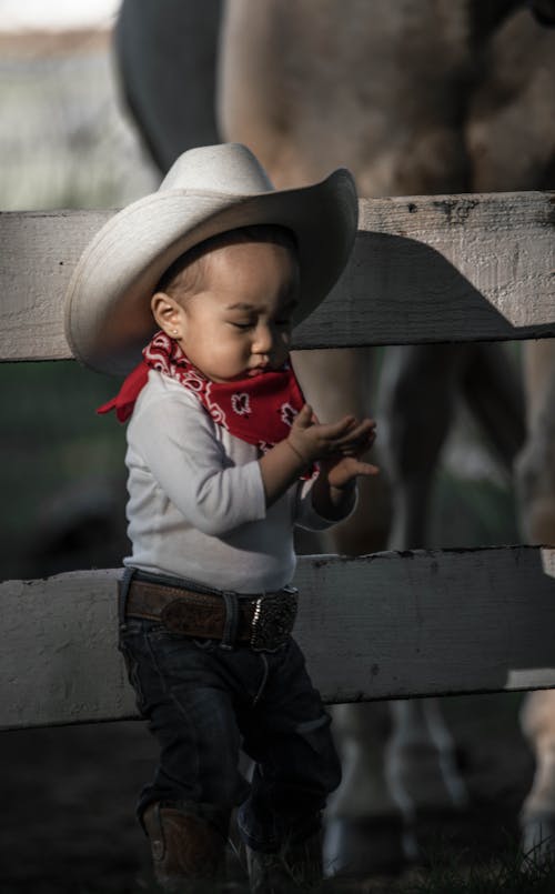 Foto profissional grátis de caubói, chapéu de caubói, criança