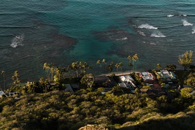 rare beachfront location