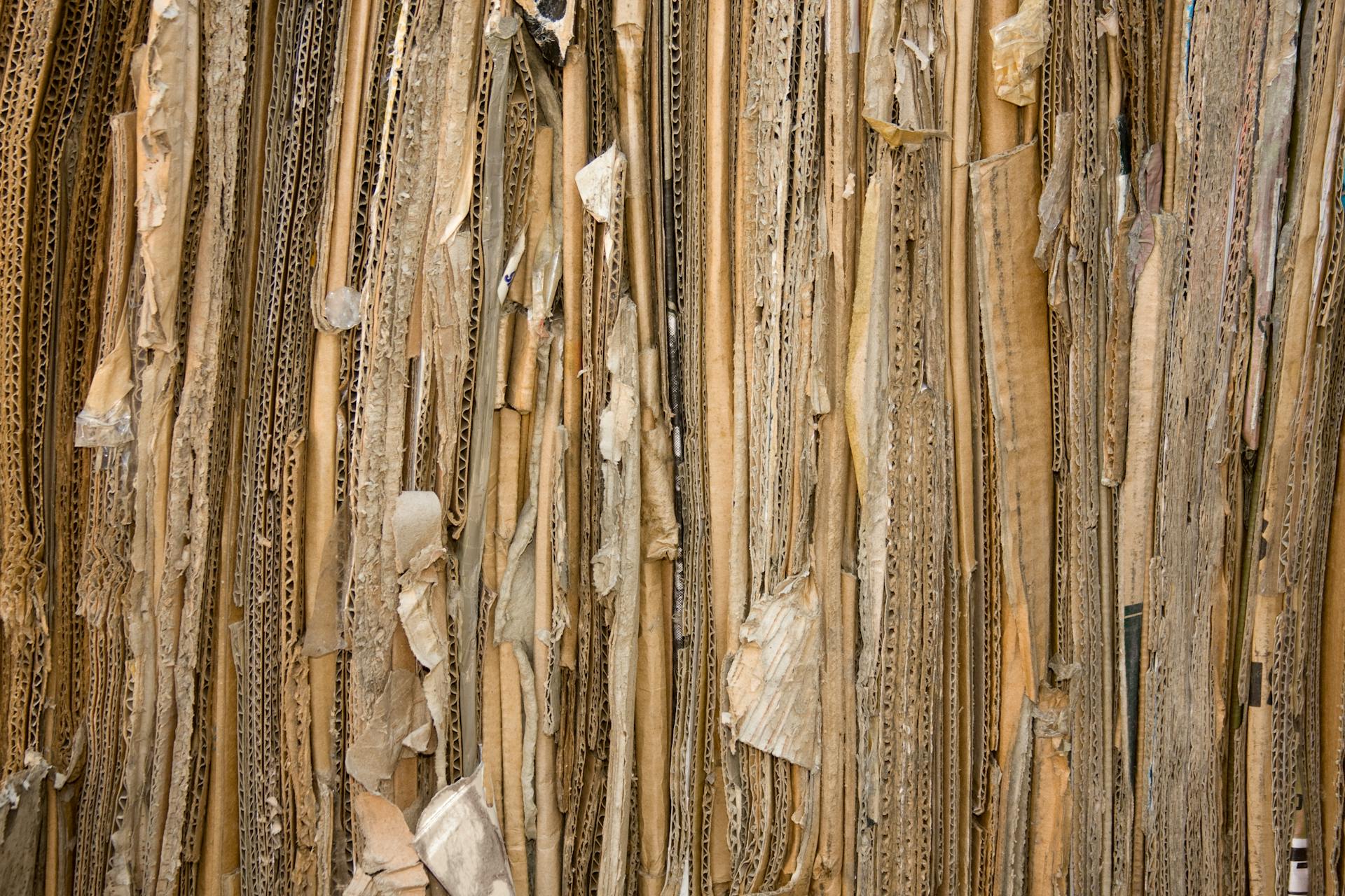 Brown Cardboards in Close Up Shot