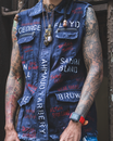 Unrecognizable tattooed guy supporting anti racism movement
