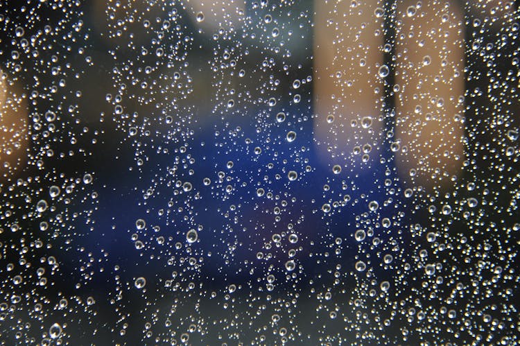 Water Droplets On Window