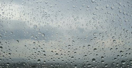 Water Dew on Window Panel