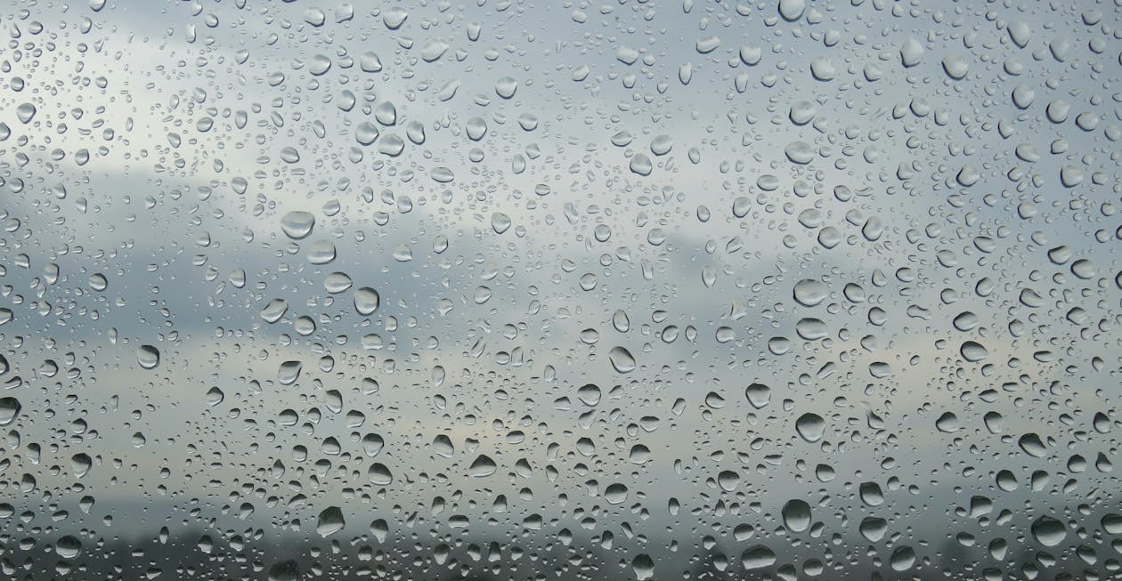 Water Dew on Window Panel