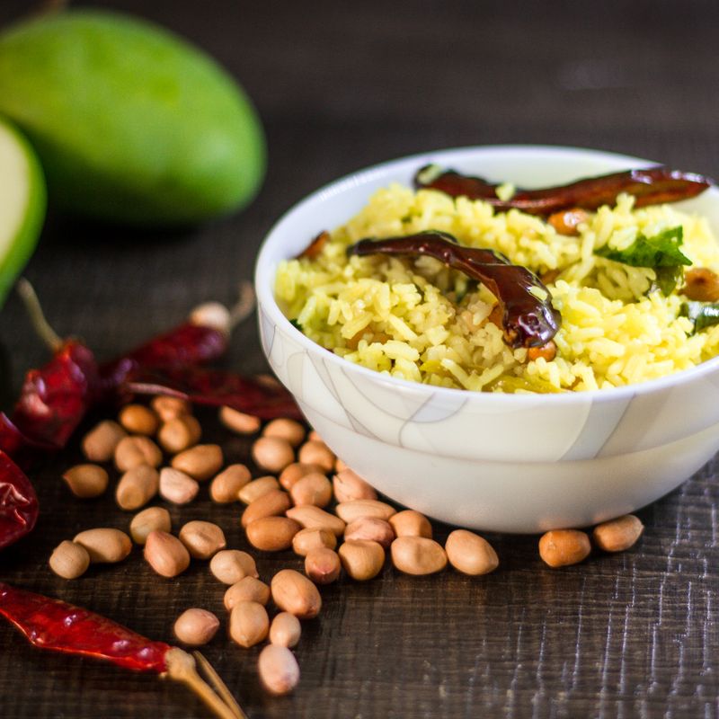 Indian Kairi Aam Green Mango Chutney with Peanuts