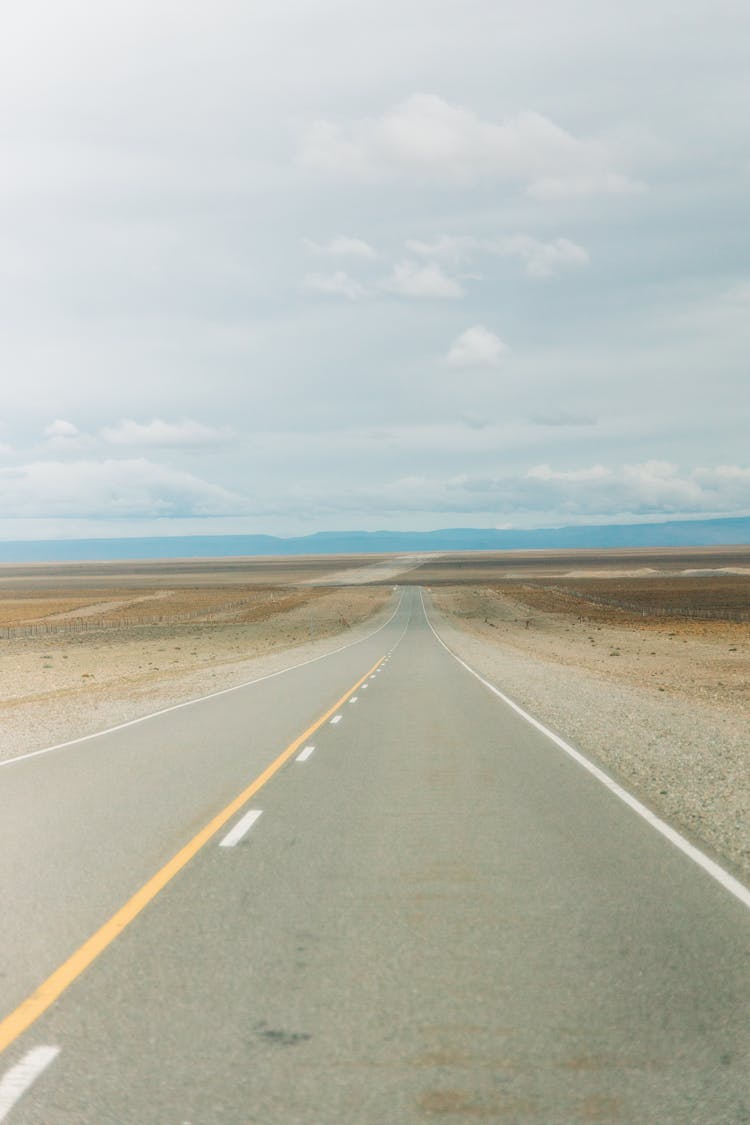 Long Gray Concrete Road 