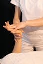 Man and Woman Holding Hands