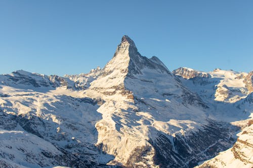 Free The Matterhorn Mountain in the Alps Stock Photo
