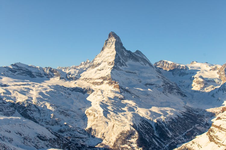 The Matterhorn Mountain In The Alps