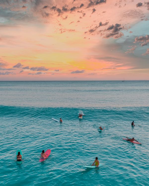 People Swimming on Sea People Swimming on Sea