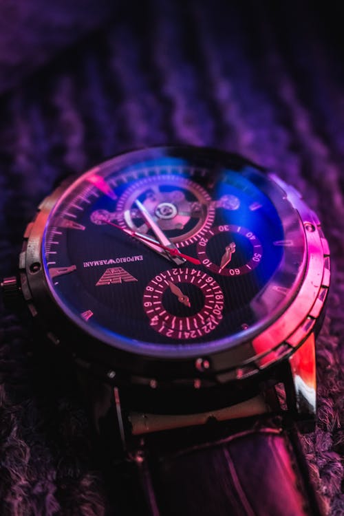 Kostnadsfri bild av Analog klocka, armbandsur, brand_logo