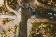 Aerial Shot of an Asphalt Road with Turns