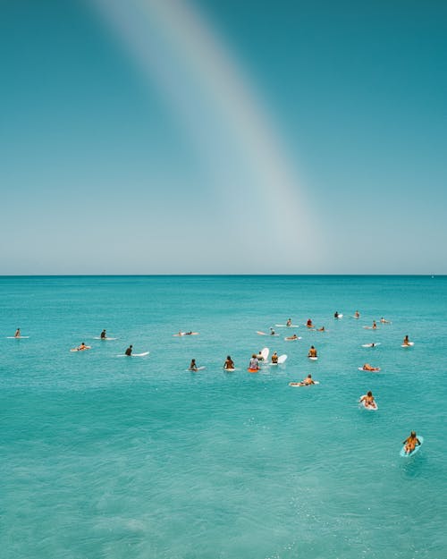 夏威夷, 彩虹, 无人机相机 的 免费素材图片