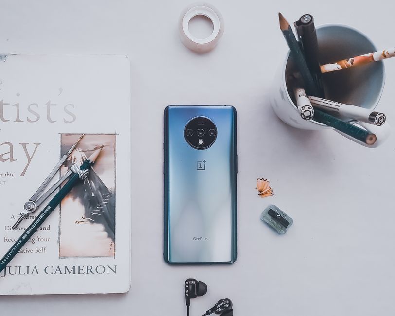 smartphone on desk