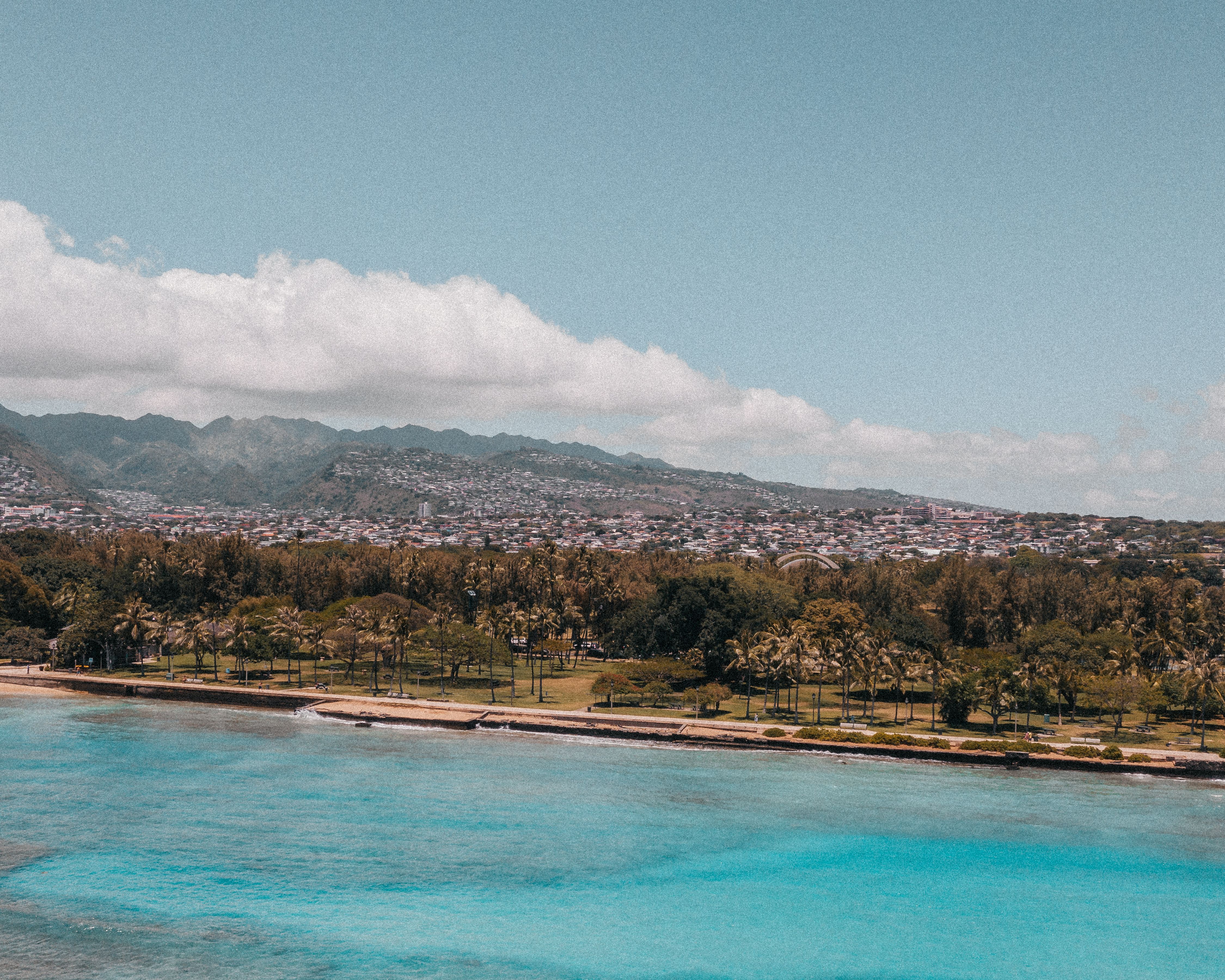 Amazing 18 Minutes PRIVATE Helicopter Tour in Honolulu Review: An Exclusive Oahu Experience Worth Every Second Review 2026 - Stunning aerial shot of Honolulu skyline with turquoise waters and lush greenery from Waikiki Beach.