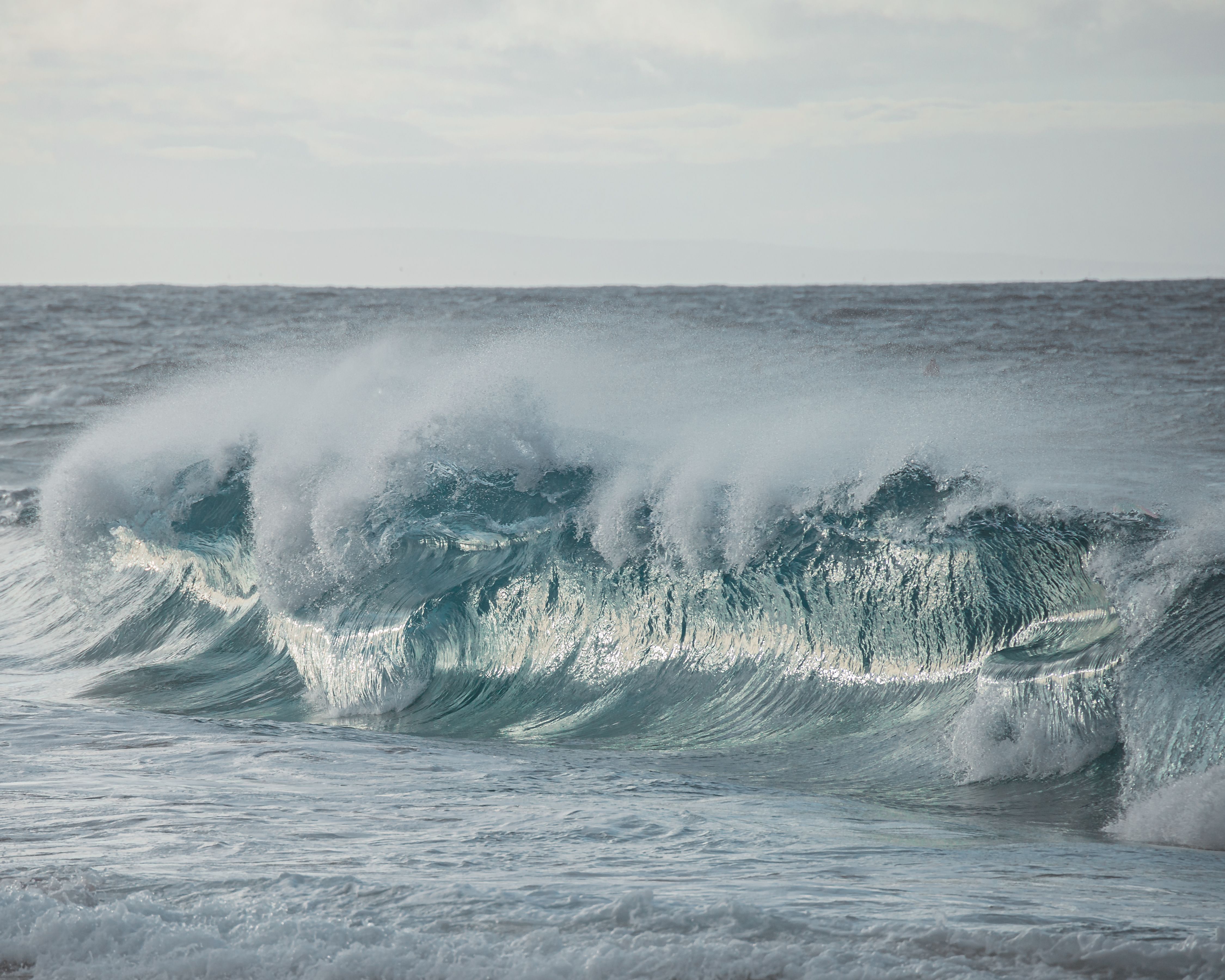Wave Image Sea Waves Under Blue Sky · Free Stock Photo