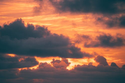 White Clouds and Blue Sky