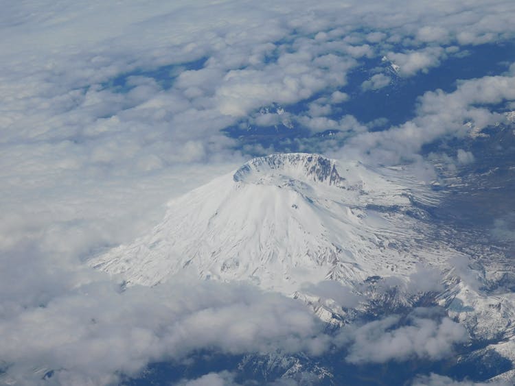 Mount St. Helens From Above The Clouds 