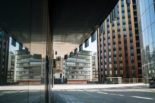 Brown and White Concrete Building