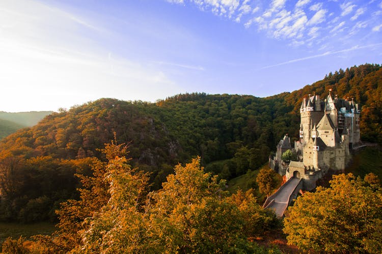 Beige Concrete Castle Under Blue Sky