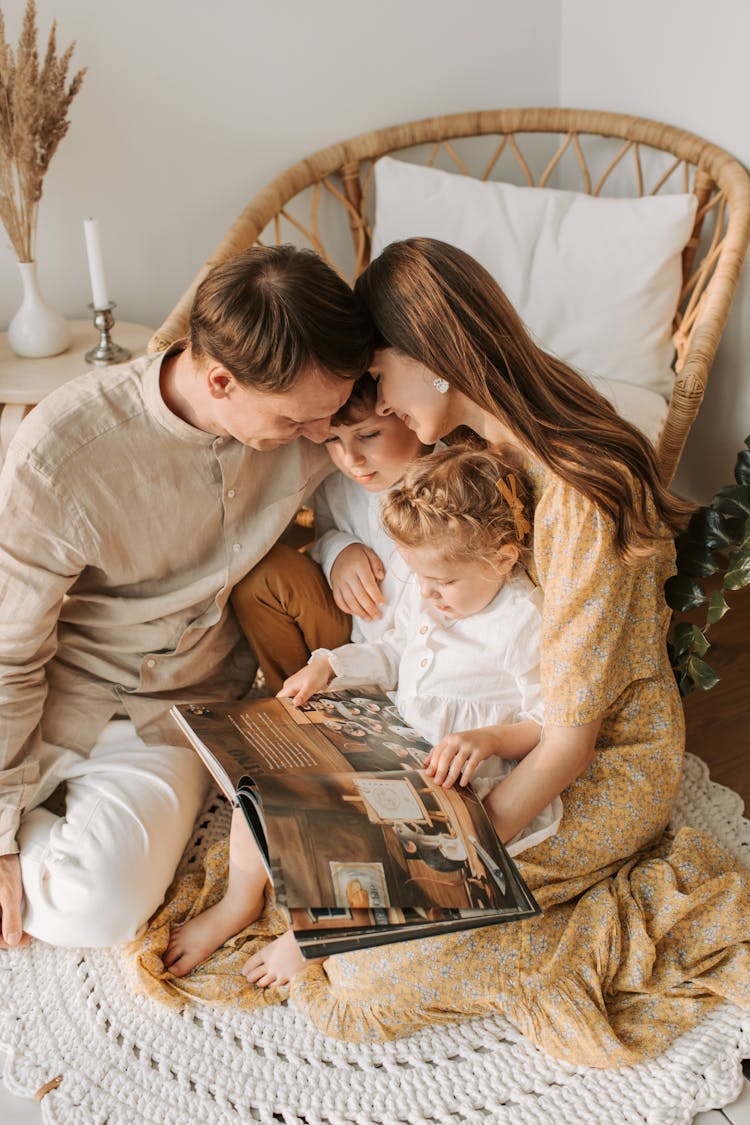 Photo Of A Loving Family Spending Leisure Time Together