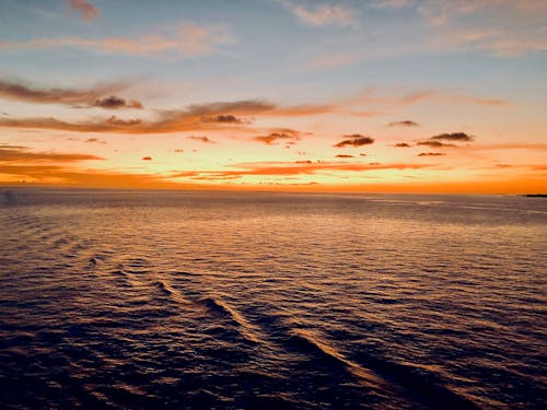 Open Sea During Sunset