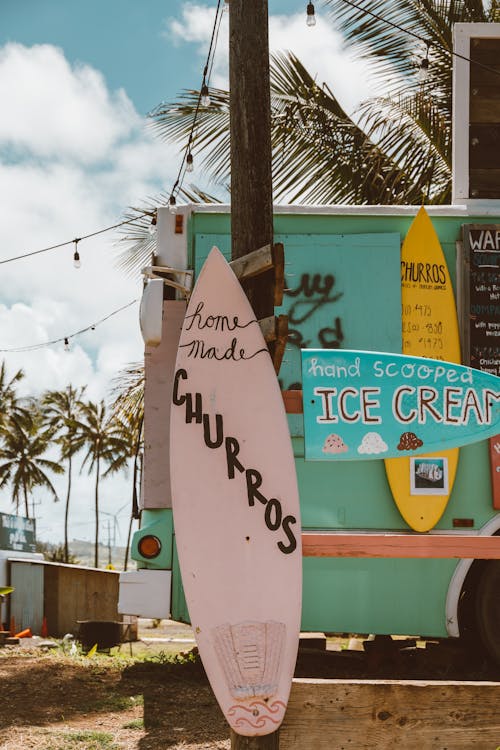 churros, 公車, 冰淇淋 的 免费素材图片