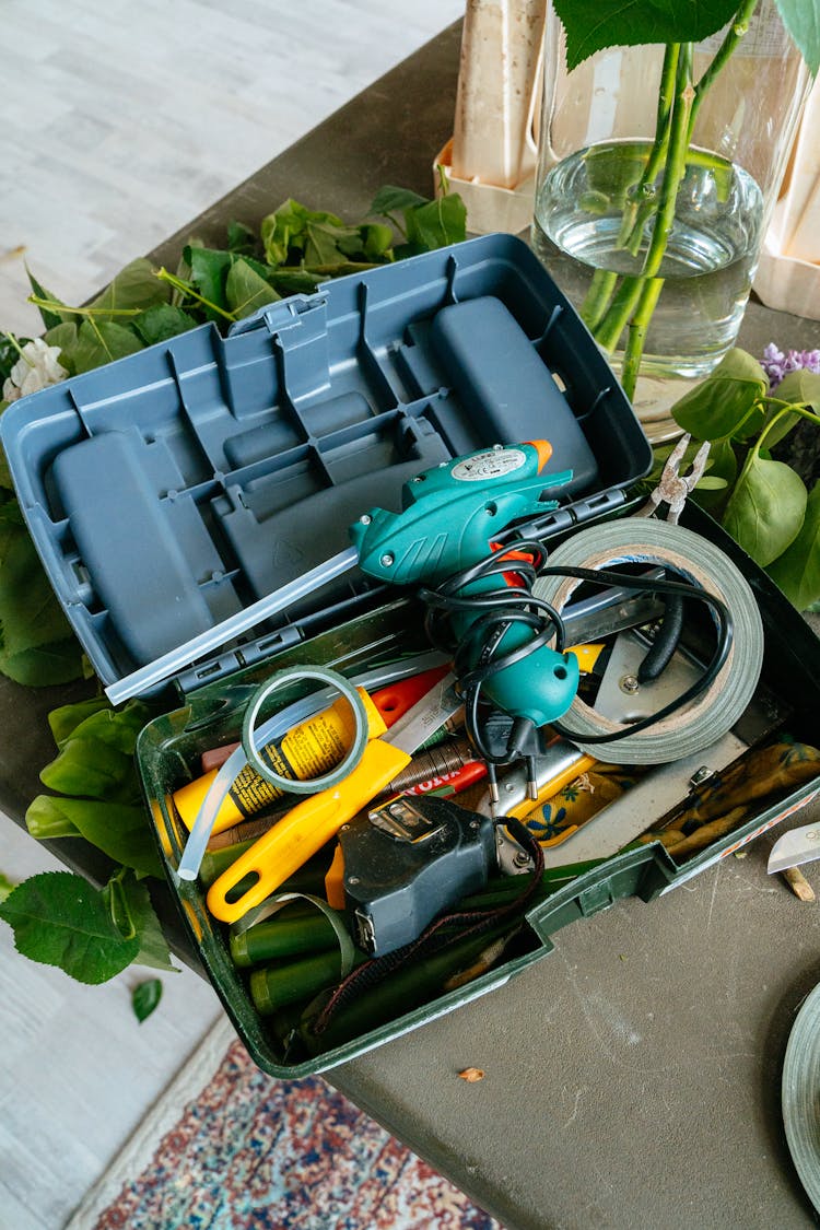 Glue Gun In The Toolbox