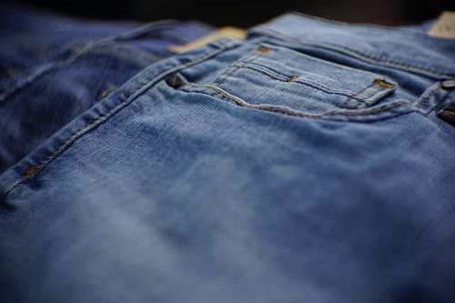 Foto d'estoc gratuïta de pantaló texà blau