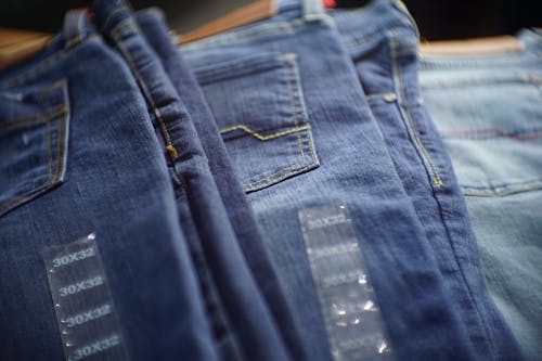 Foto stok gratis jeans biru