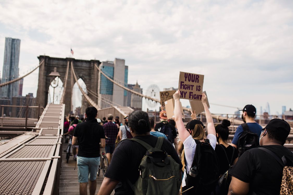 Generic Protest Crowd of Protesters Holding Signs · Free Stock Photo