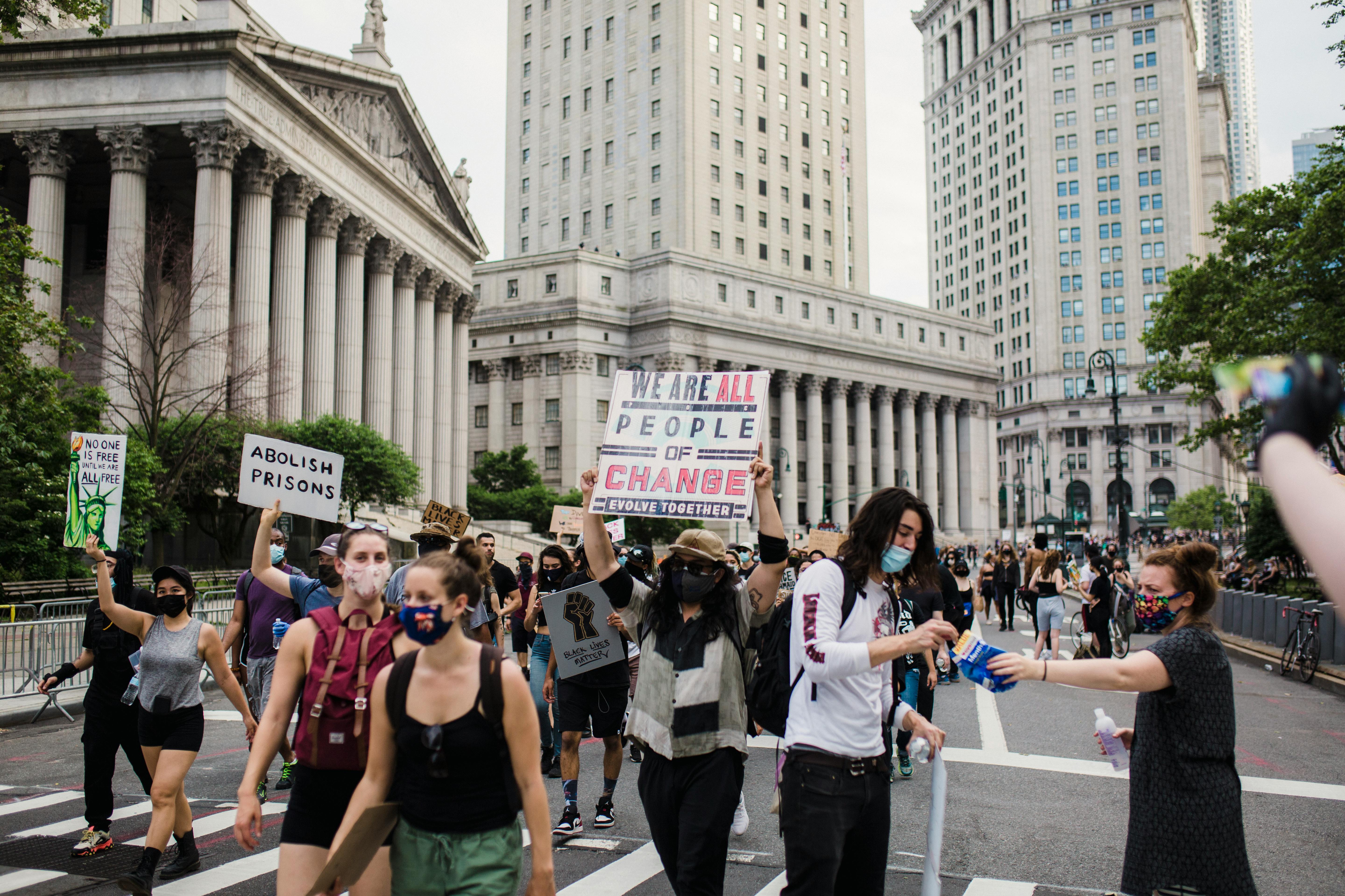 Crowd of Protesters Holding Signs · Free Stock Photo