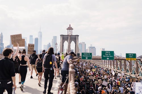 Δωρεάν στοκ φωτογραφιών με blm, brooklyn bridge, ακτιβισμός