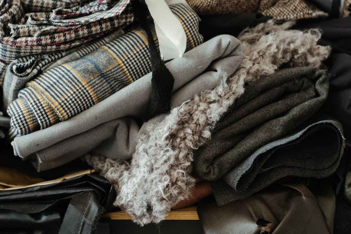 A pile of woolen clothes