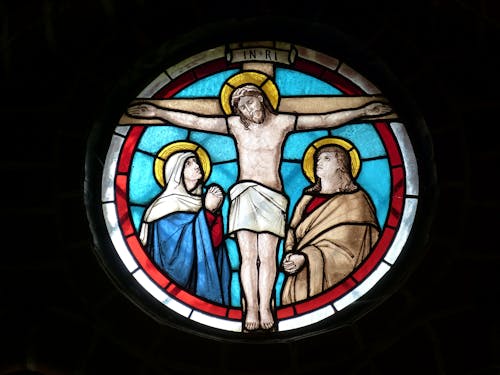 Gratis lagerfoto af farvet glas, Jesus, kirke