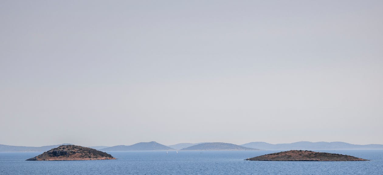View of Islets on Sea