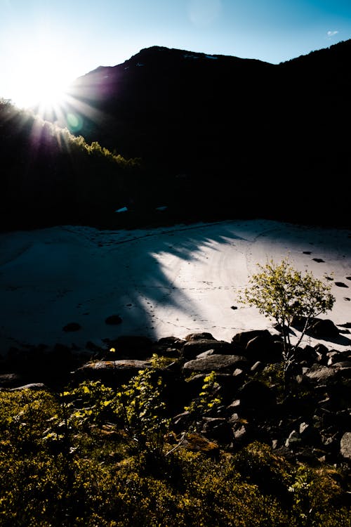 Kostenloses Stock Foto zu berge, dämmerung, eis