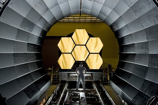 Space Telescope Mirror Segments James Webb Cosmos