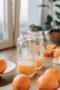 Orange Juice in Glass Jars