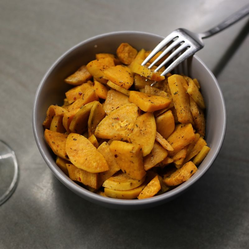 Roasted Sweet Potato and Cilantro Teff