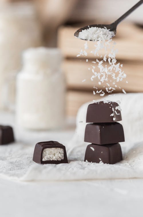 Free Photo Of Chocolate With Cococnut Fillings Stock Photo