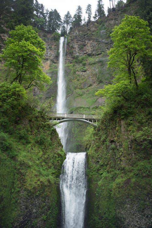 The Multnomah Falls in Oregon 