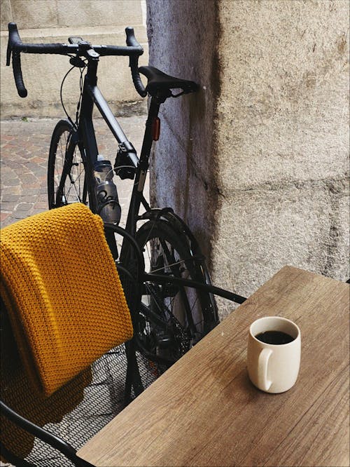 Gratis stockfoto met café, deken, fiets