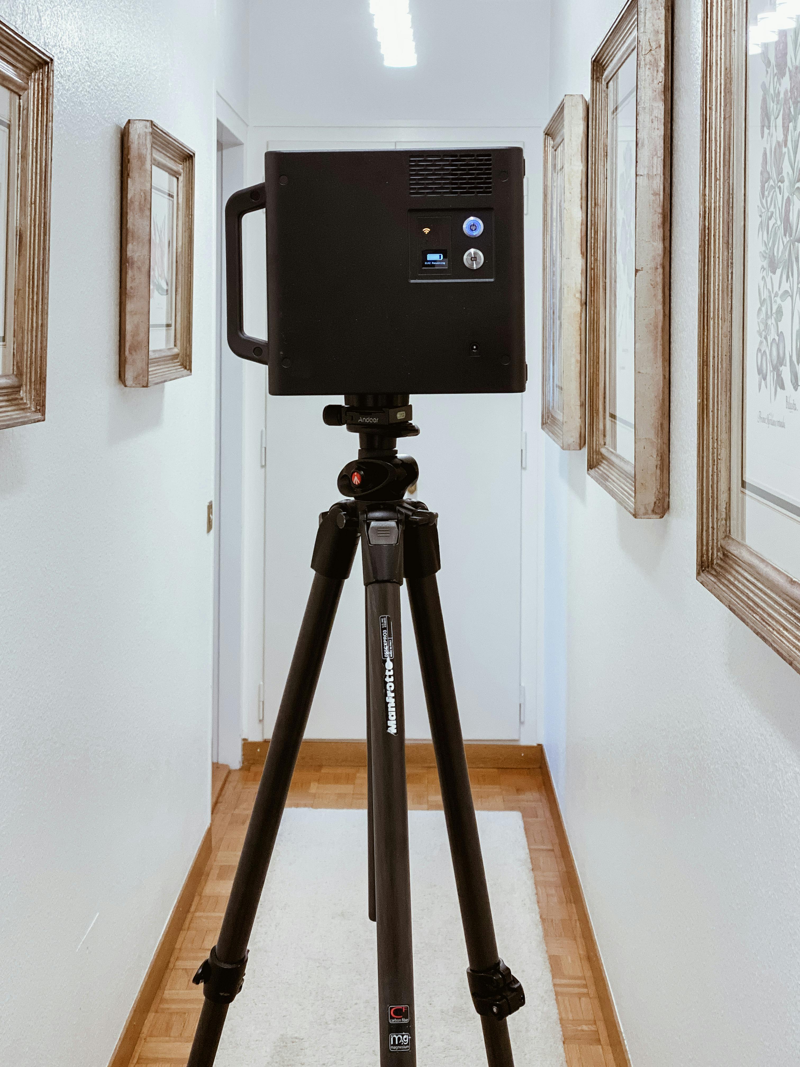 LiDAR scanner on tripod