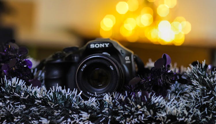 Close-Up Photo Of Sony Camera