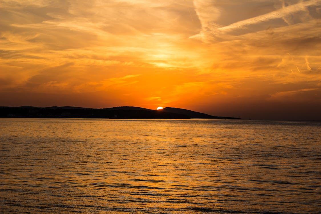 ฟรี คลังภาพถ่ายฟรี ของ ชายทะเล, ซิลูเอตต์, ดวงอาทิตย์ คลังภาพถ่าย