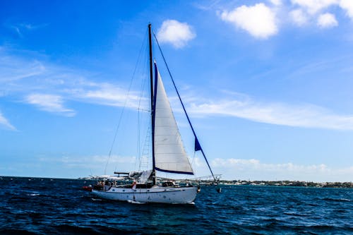 Free A Sailboat on Sea Stock Photo