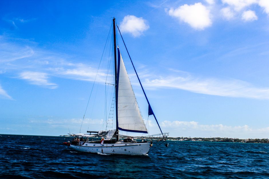 Spectacular 4 Hour Private Fishing Charter in Nassau Review: Your Ultimate Bahamian Fishing Adventure Review 2026 - Sailboat cruising in the vibrant blue waters off Nassau, The Bahamas, under a clear sky.