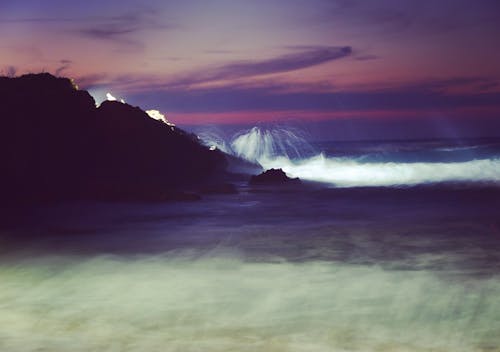 бесплатная Бесплатное стоковое фото с берег, вечер, волны Стоковое фото